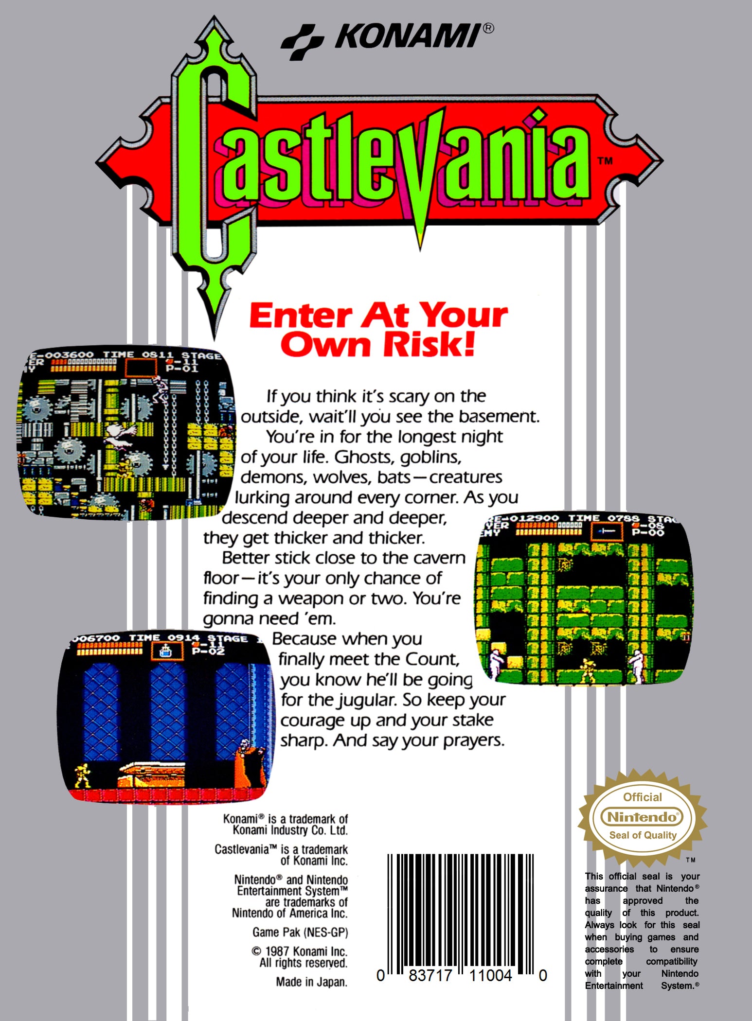 Castlevania NES - Video Game - Used - CaveGamers - Image 2