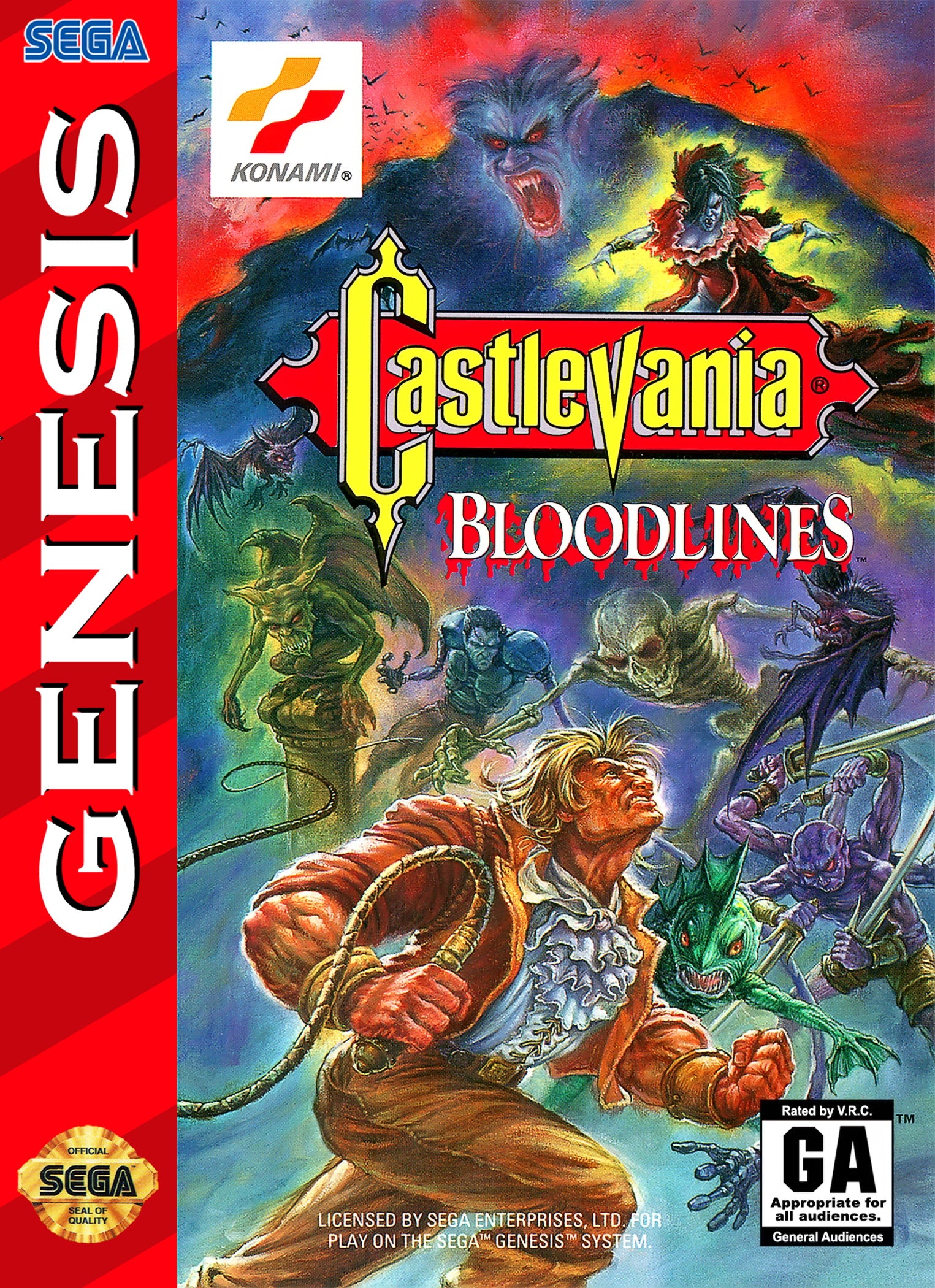 Castlevania: Bloodlines Genesis - Video Game - Used - CaveGamers