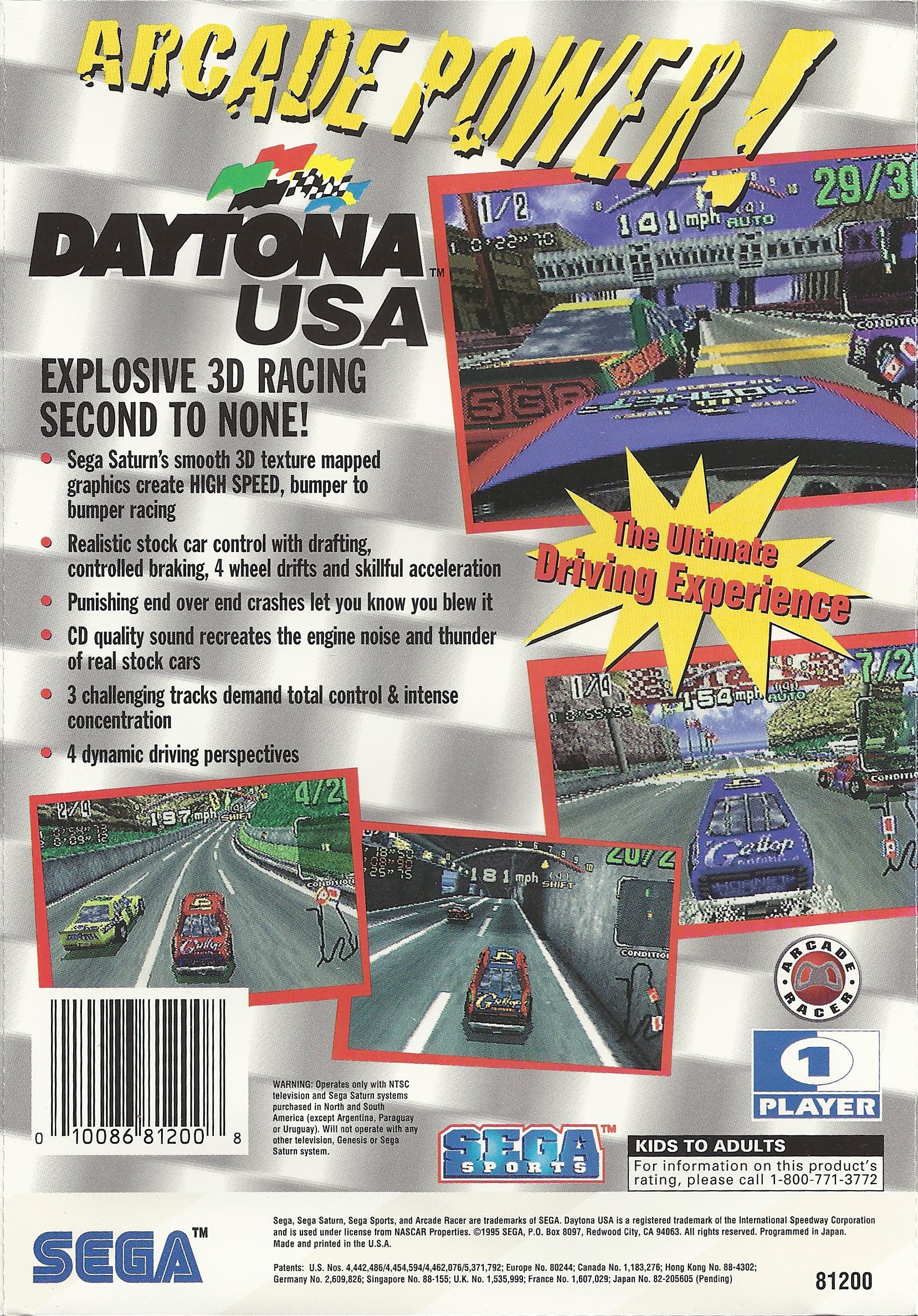 Daytona USA Saturn - Video Game - Used - CaveGamers - Image 2