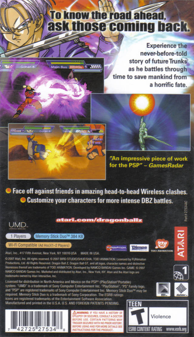 Dragon Ball Z Shin Budokai: Another Road