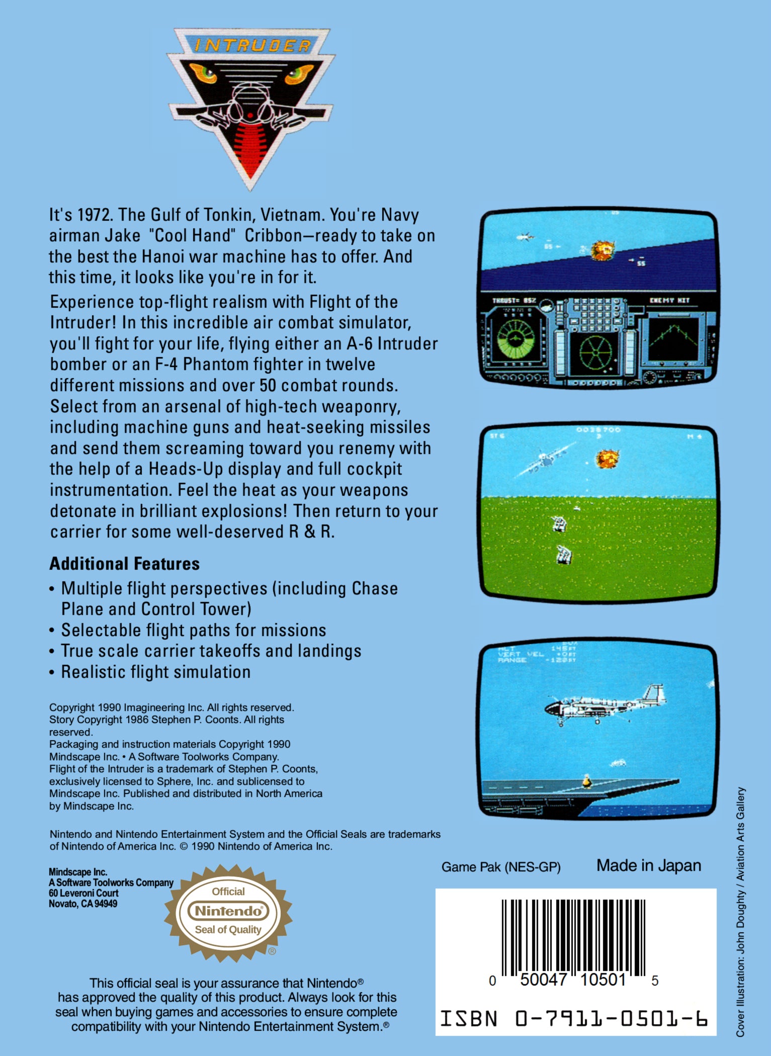 Flight of the Intruder NES - Video Game - Used - CaveGamers - Image 2