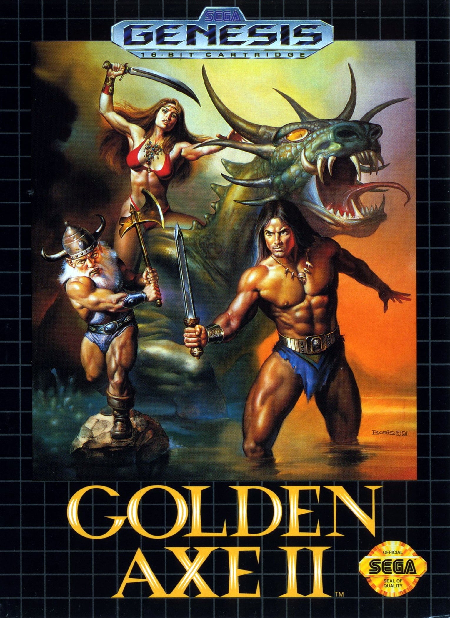 Golden Axe II Genesis - Video Game - Used - CaveGamers