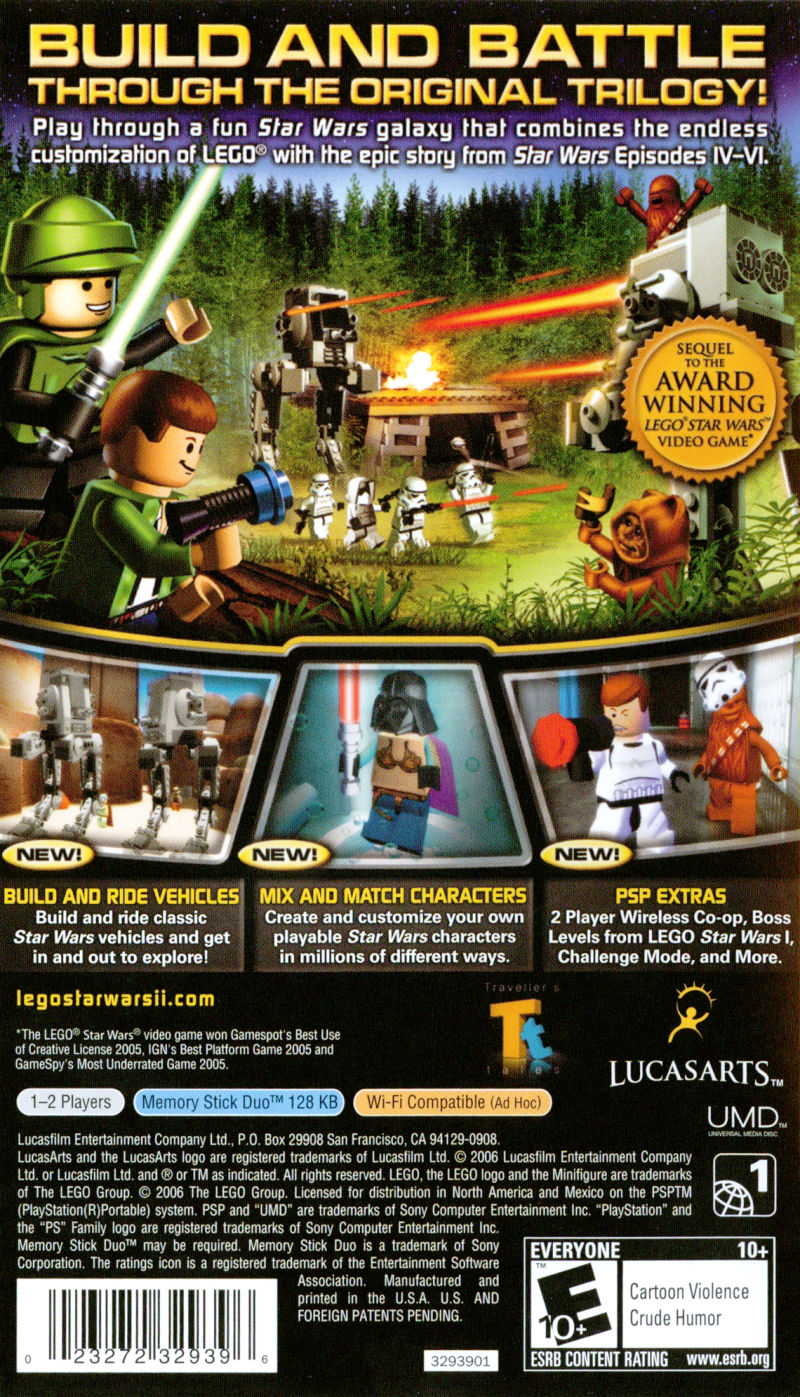 LEGO Star Wars II Original Trilogy PSP - Video Game - Used - CaveGamers - Image 2