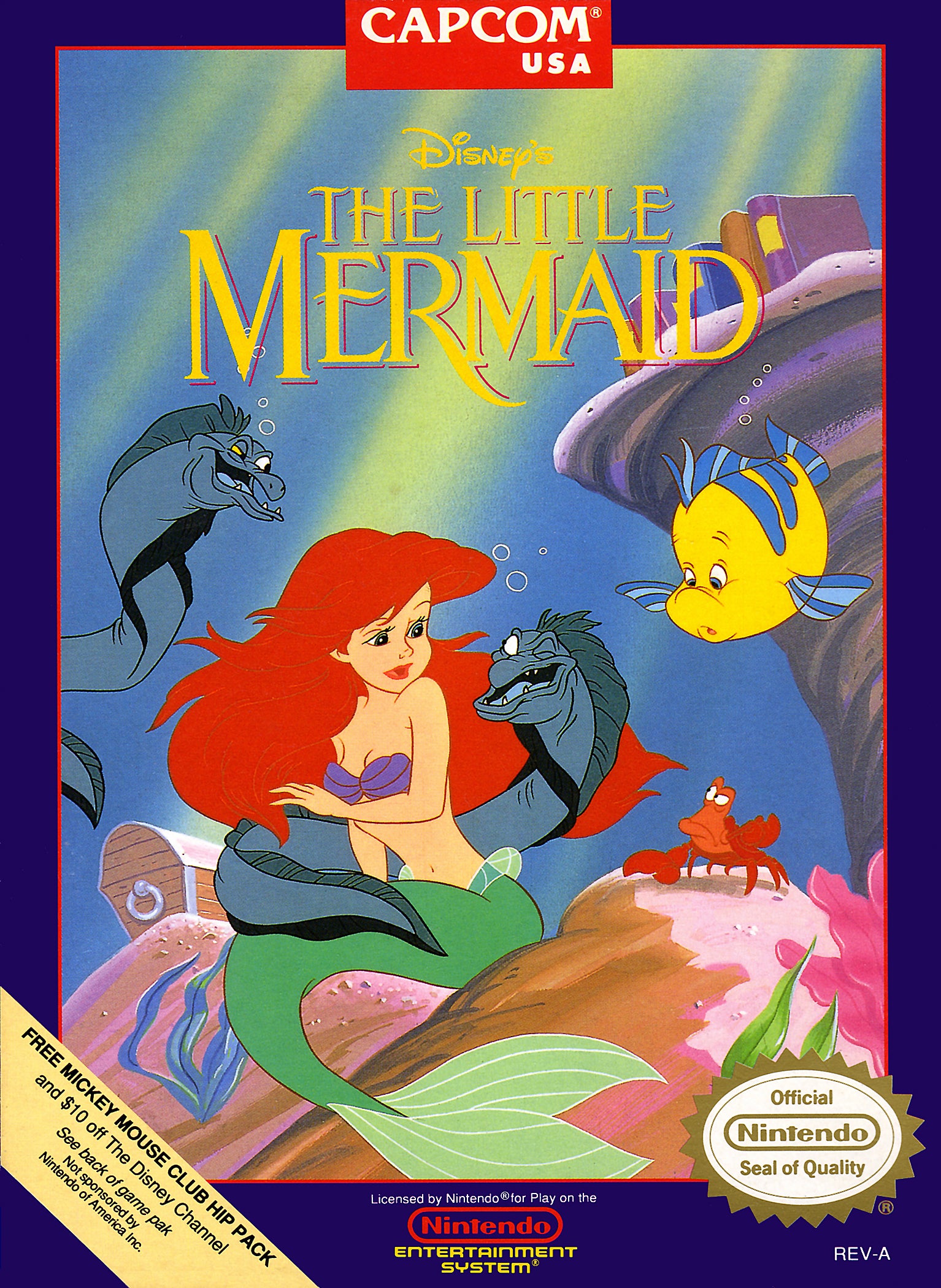 Little Mermaid NES - Video Game - Used - CaveGamers