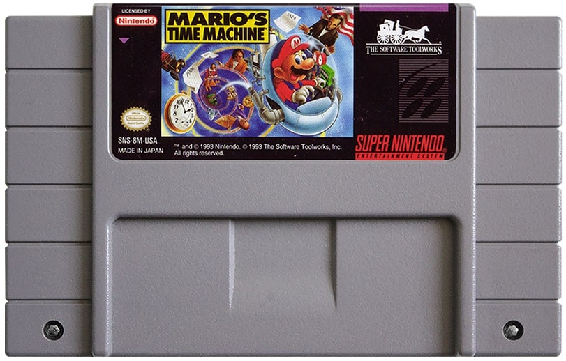 Mario's Time Machine SNES - Video Game - Used - CaveGamers - Image 3