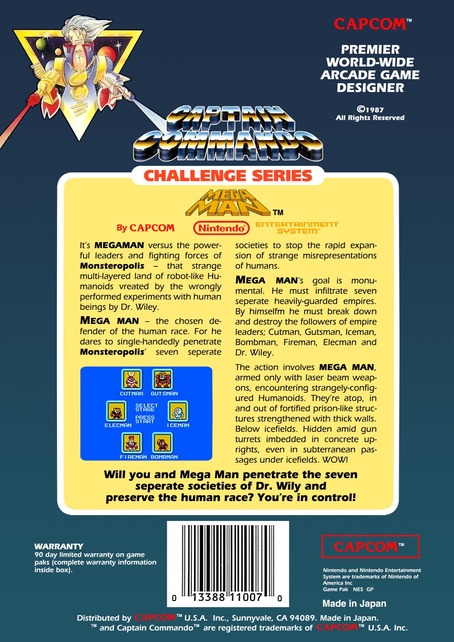 Mega Man NES - Video Game - Used - CaveGamers - Image 2