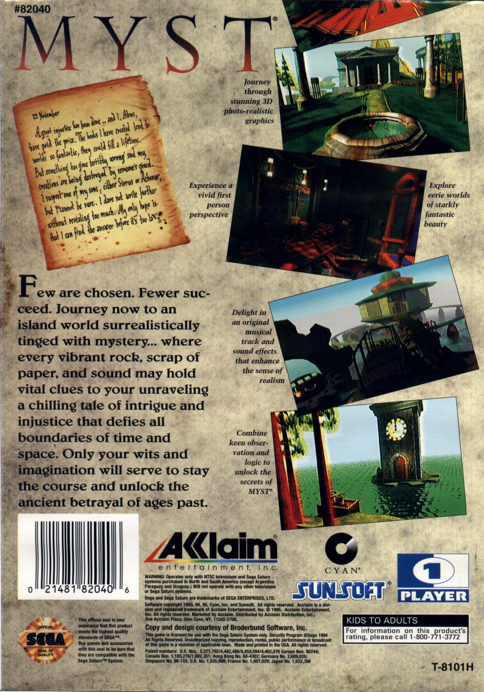 Myst Saturn - Video Game - Used - CaveGamers - Image 2