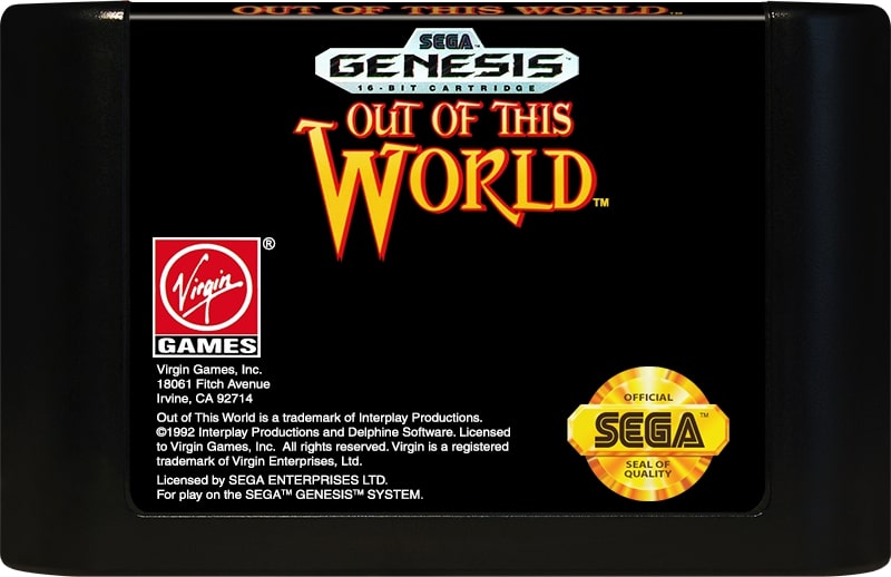 Out of This World Genesis - Video Game - Used - CaveGamers - Image 3