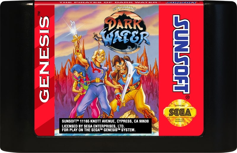 Pirates of Dark Water Genesis - Video Game - Used - CaveGamers - Image 3