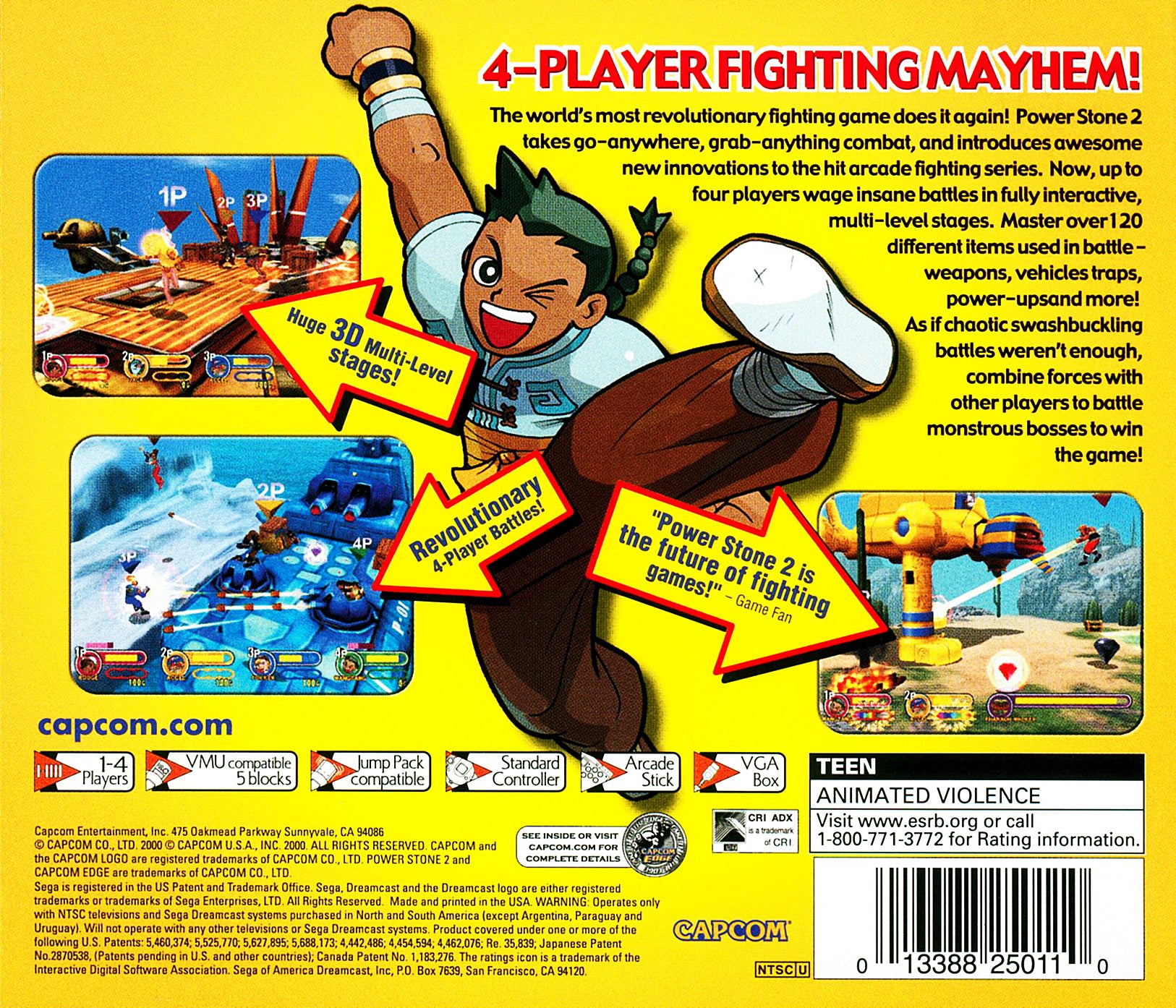 Power Stone 2 DreamCast - Video Game - Used - CaveGamers - Image 2