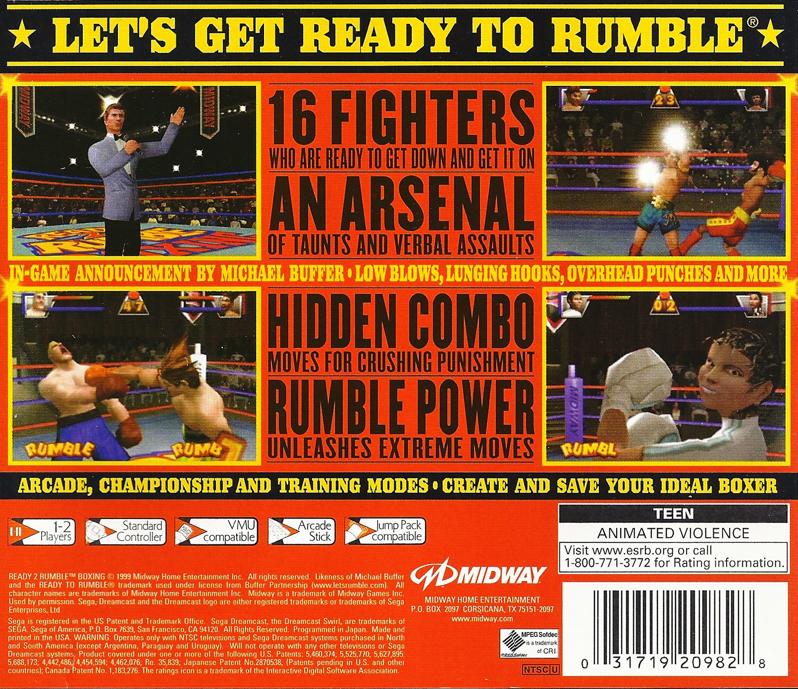 Ready 2 Rumble Boxing DreamCast - Video Game - Used - CaveGamers - Image 2