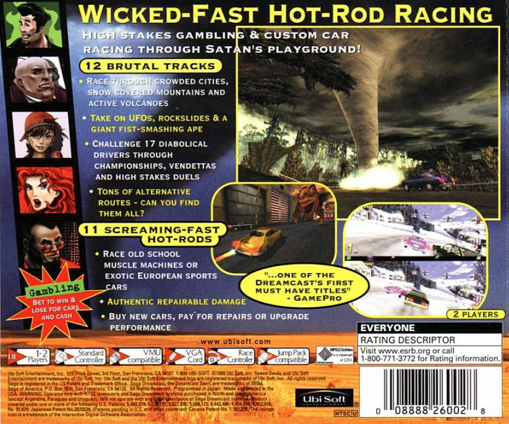 Speed Devils DreamCast - Video Game - Used - CaveGamers - Image 2