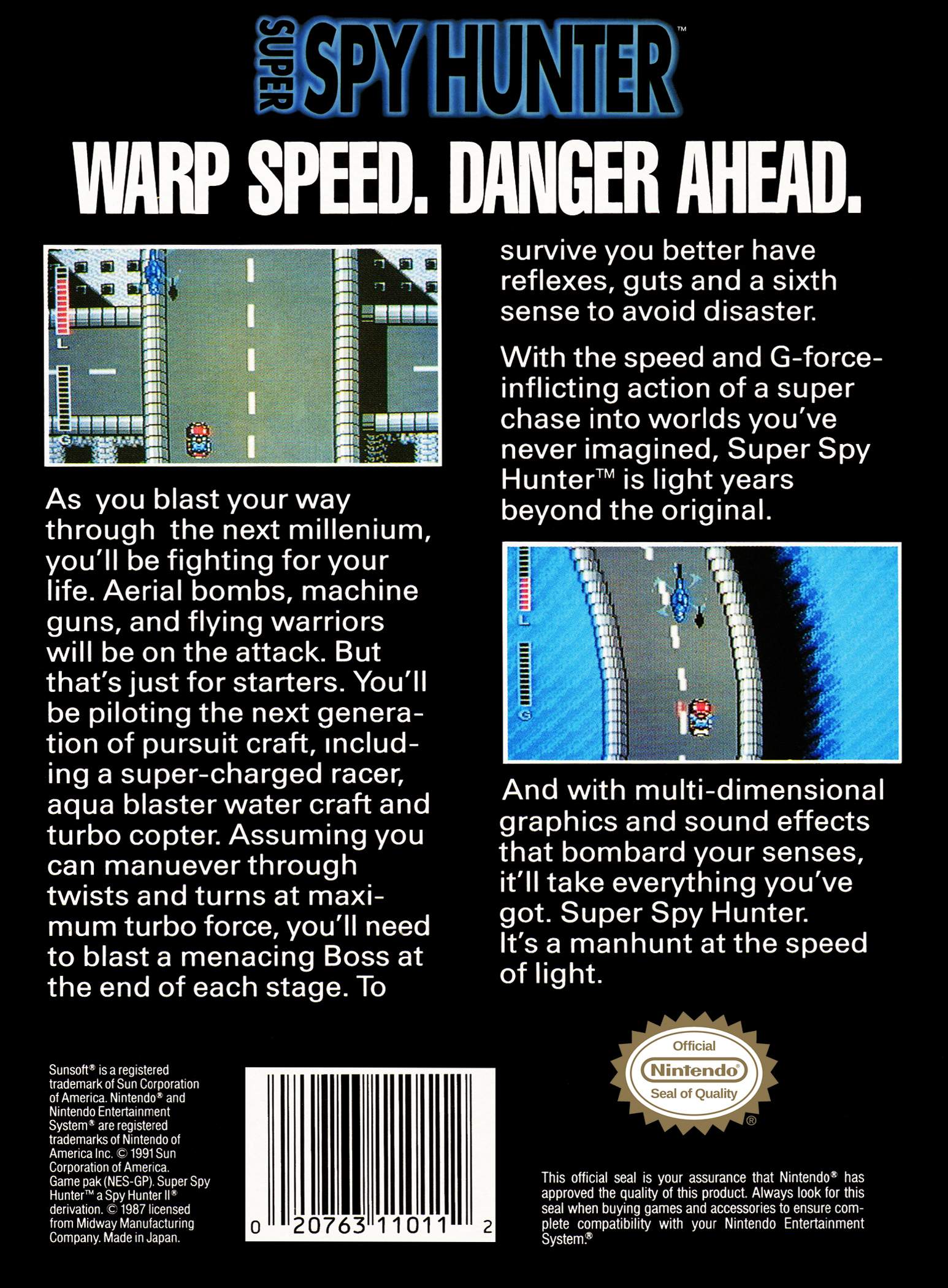 Super Spy Hunter NES - Video Game - Used - CaveGamers - Image 2