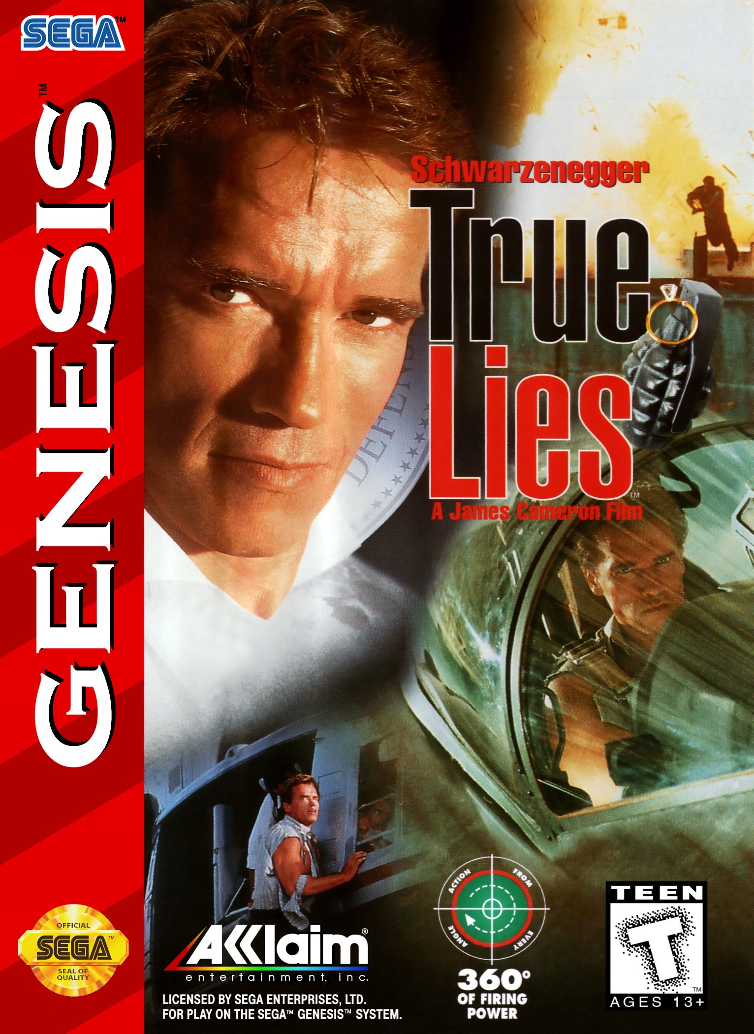 True Lies Genesis - Video Game - Used - CaveGamers