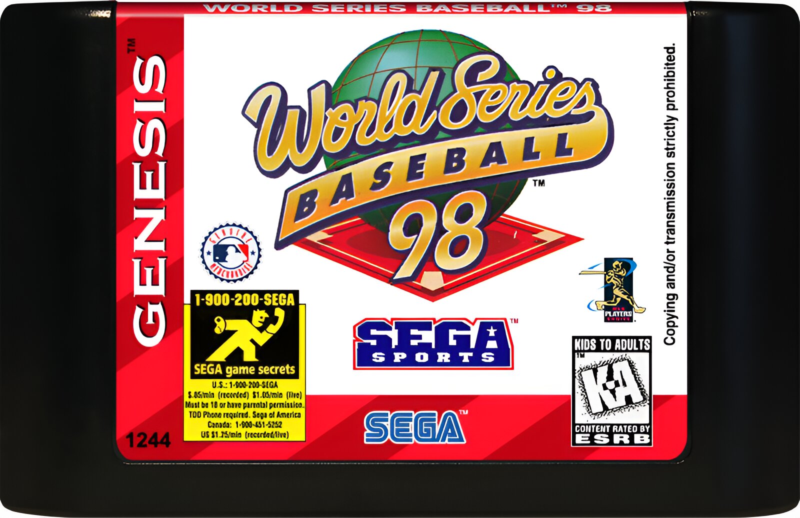 World Series Baseball 98 Genesis - Video Game - Used - CaveGamers - Image 3