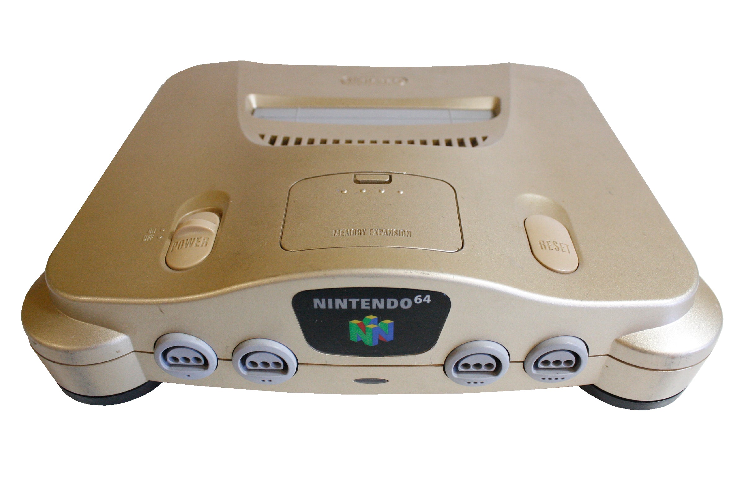 Nintendo 64 Console - Gold N64 - Video Game System - Used - CaveGamers - Image 2