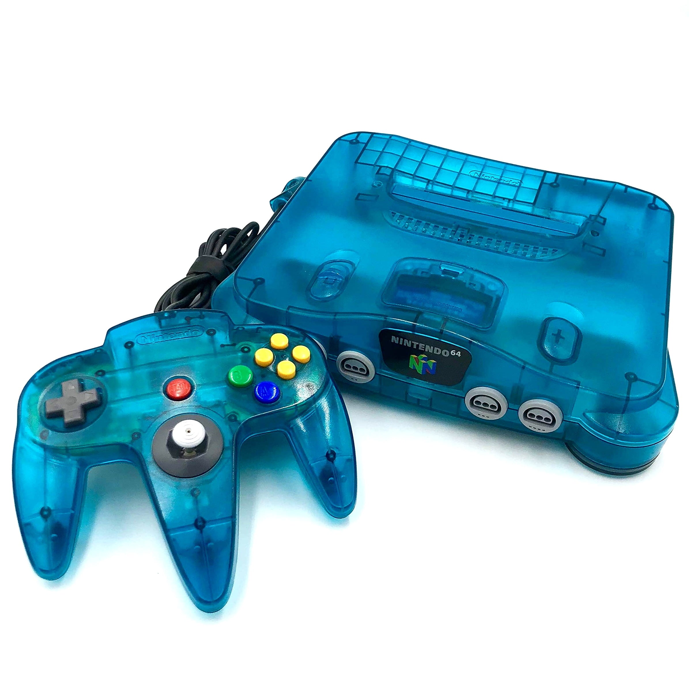 Nintendo 64 Console - Ice Blue N64 - Video Game System - Used - CaveGamers - Image 2