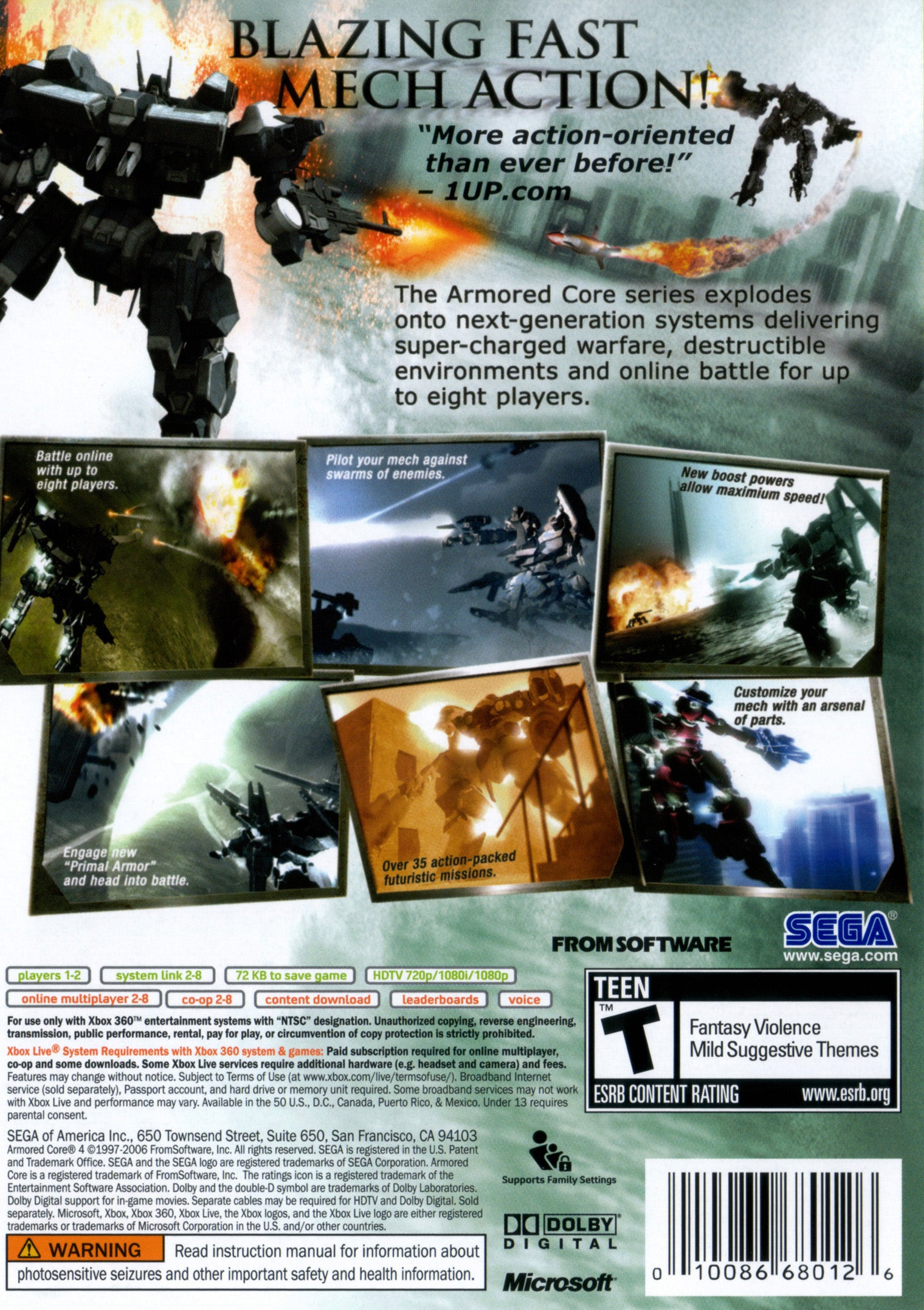 Armored Core 4 Xbox 360 - Video Game - Used - CaveGamers - Image 2
