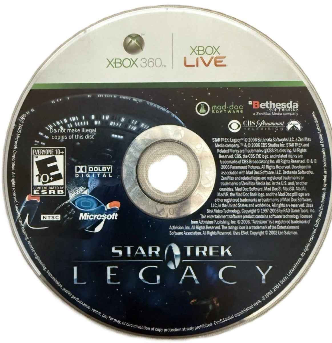 Star Trek Legacy Xbox 360 - Video Game - Used - CaveGamers - Image 3