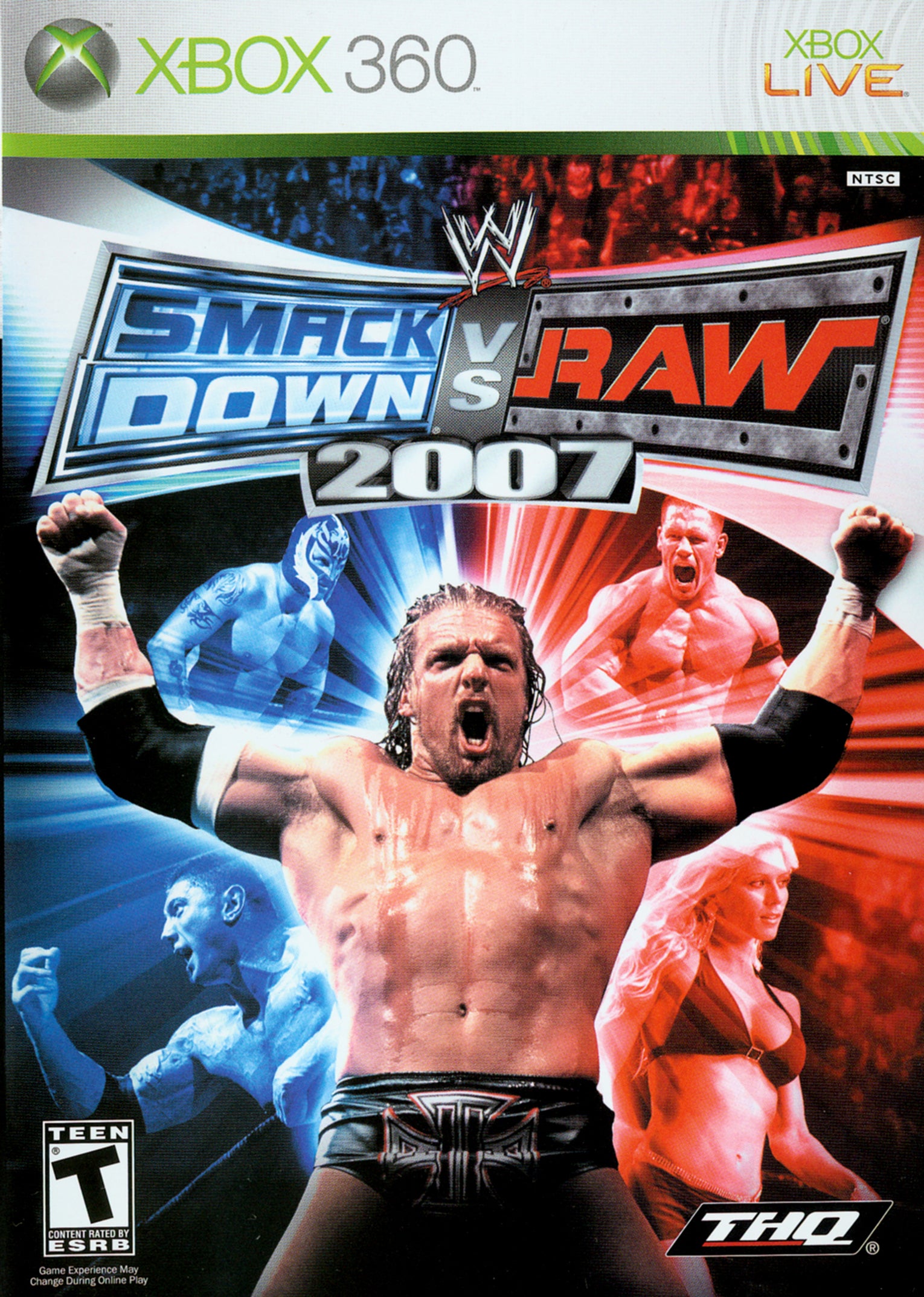 WWE Smackdown vs. Raw 2007 Xbox 360 - Video Game - Used - CaveGamers