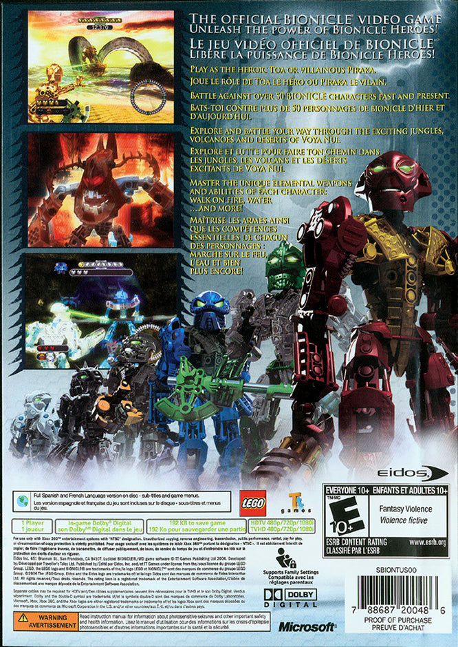 Bionicle Heroes Xbox 360 - Video Game - Used - CaveGamers - Image 2