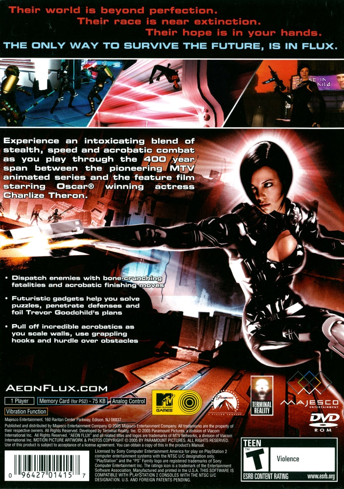 Aeon Flux PS2 - Video Game - Used - CaveGamers - Image 2