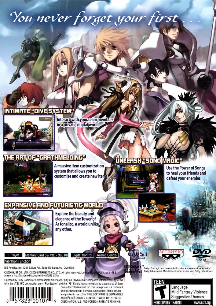 Ar Tonelico Melody of Elemia PS2 - Video Game - Used - CaveGamers - Image 2