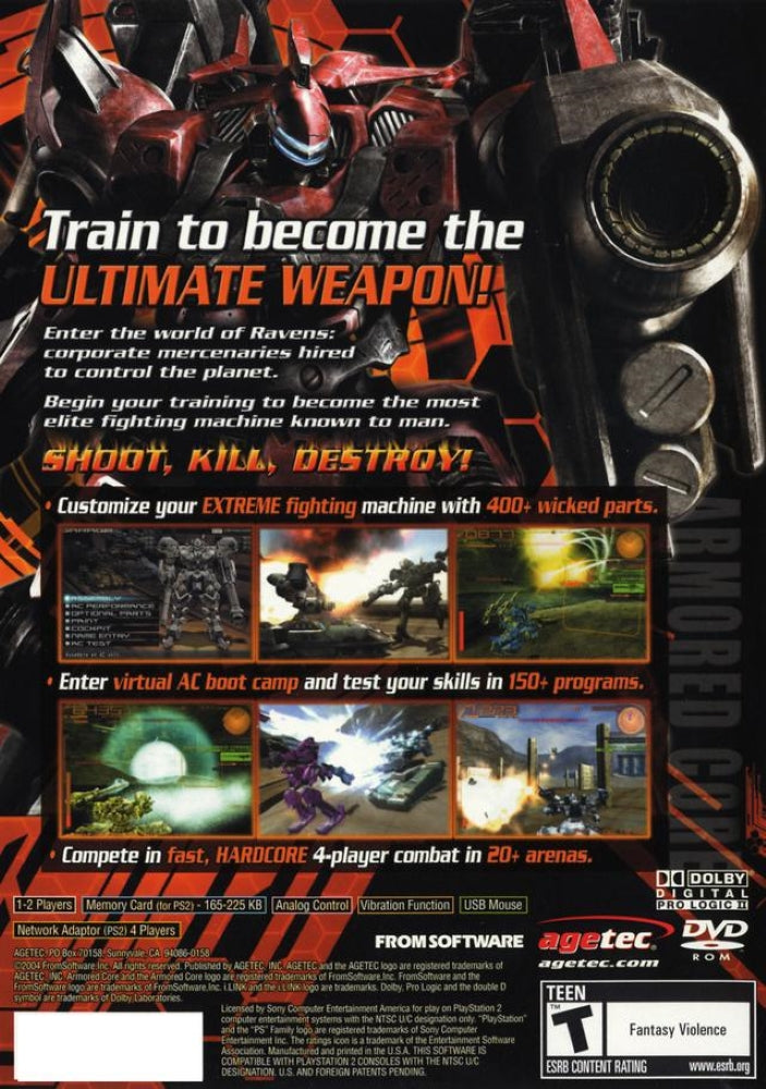 Armored Core Nine Breaker PS2 - Video Game - Used - CaveGamers - Image 2
