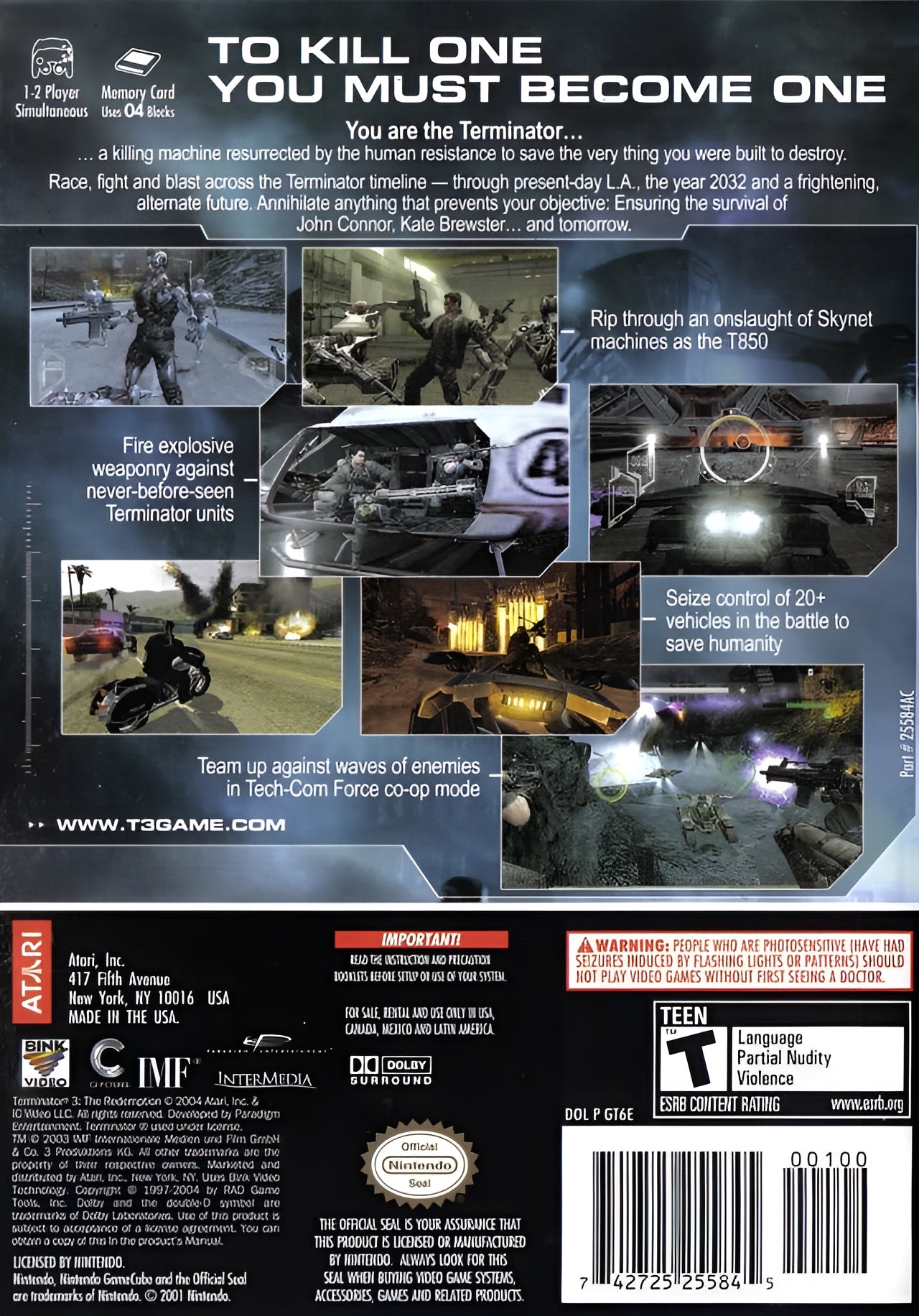 Terminator 3 Redemption GameCube - Video Game - Used - CaveGamers - Image 2