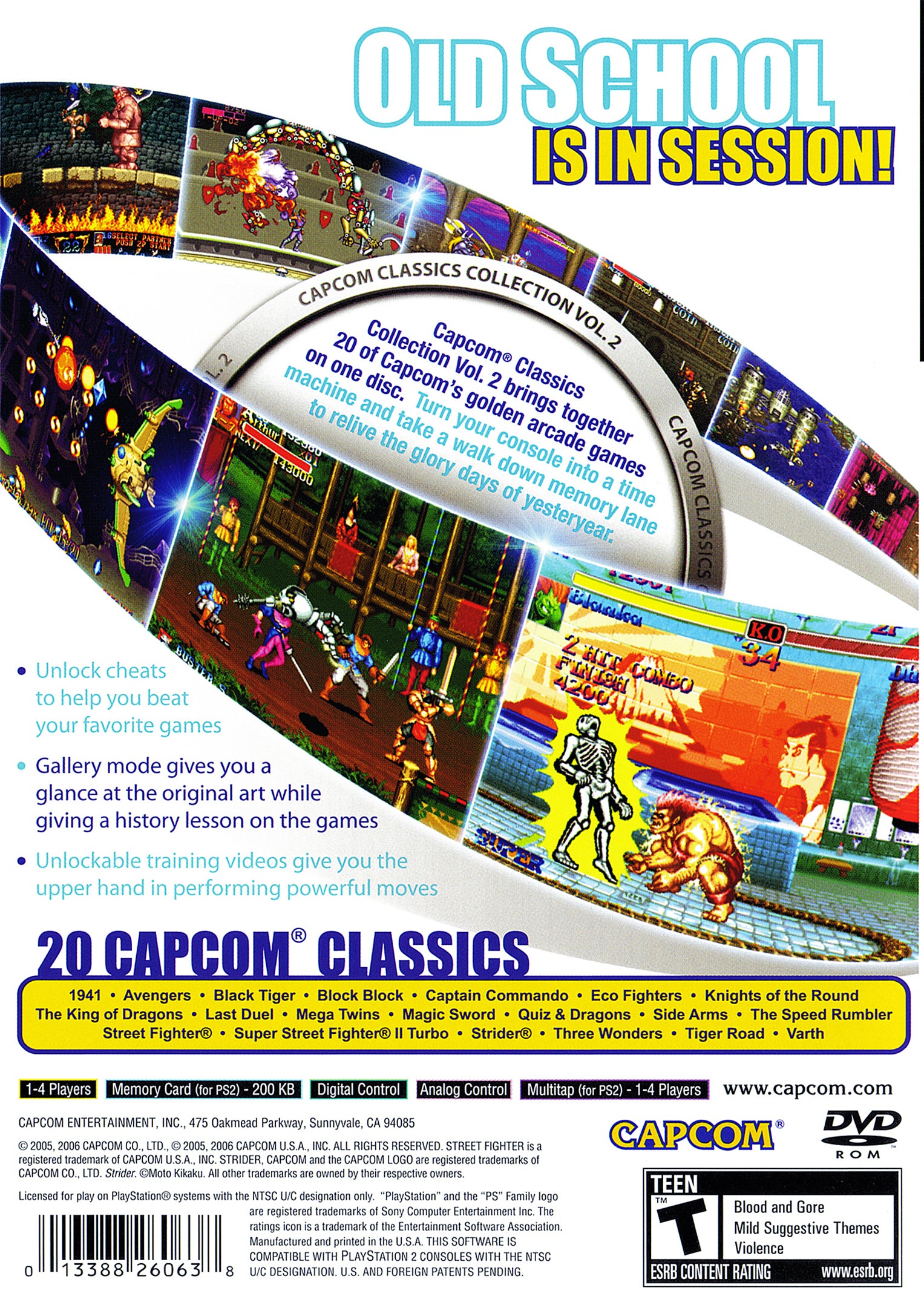 Capcom Classics Collection Volume 2 PS2 - Video Game - Used - CaveGamers - Image 2