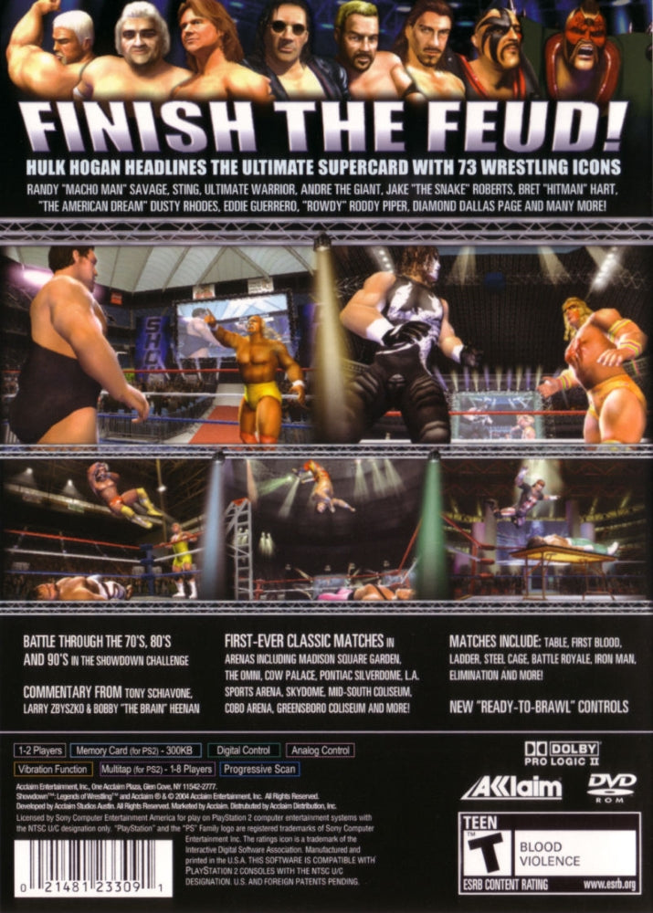 Showdown Legends of Wrestling PS2 - Video Game - Used - CaveGamers - Image 2