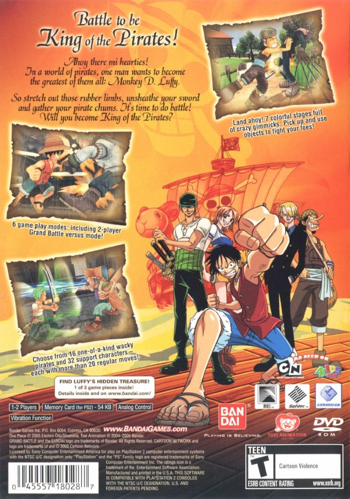 One Piece Grand Battle PS2 - Video Game - Used - CaveGamers - Image 2