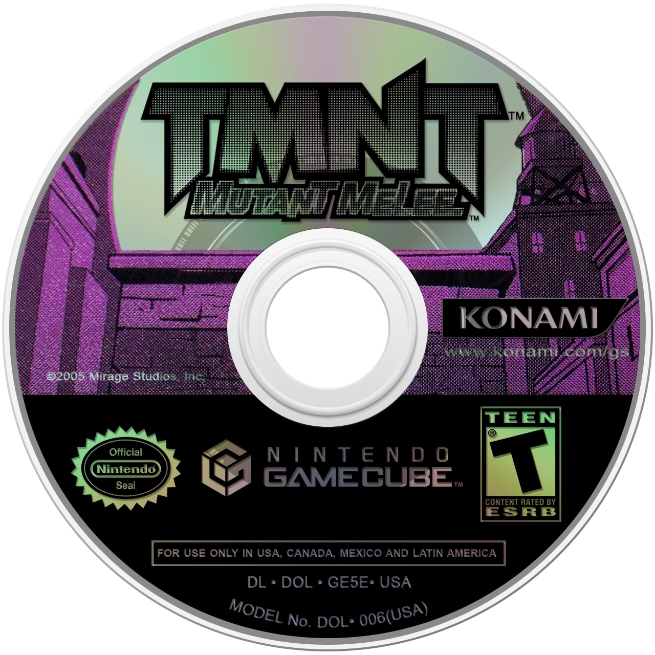 TMNT Mutant Melee GameCube - Video Game - Used - CaveGamers - Image 3