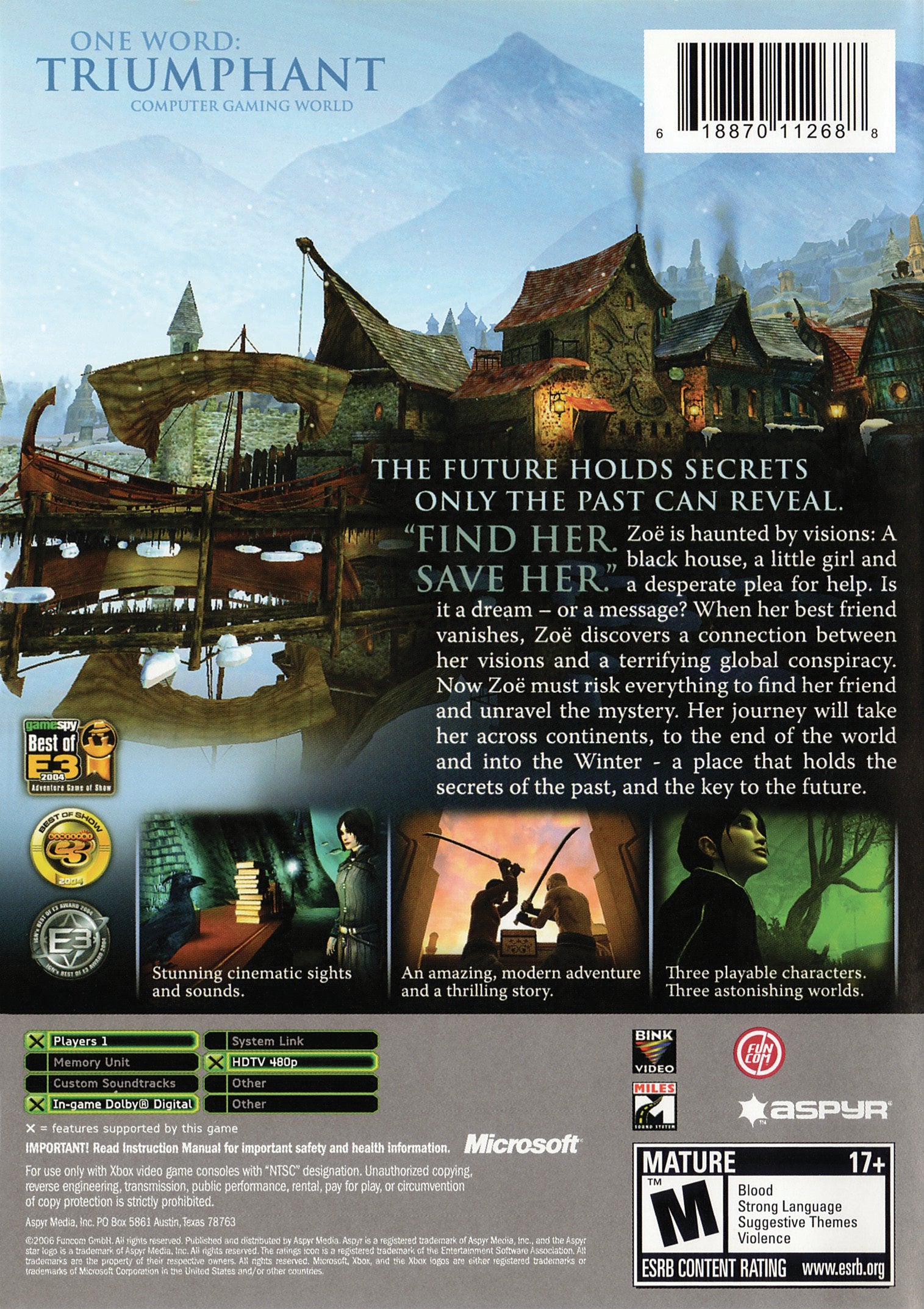Dreamfall The Longest Journey Xbox - Video Game - Used - CaveGamers - Image 2