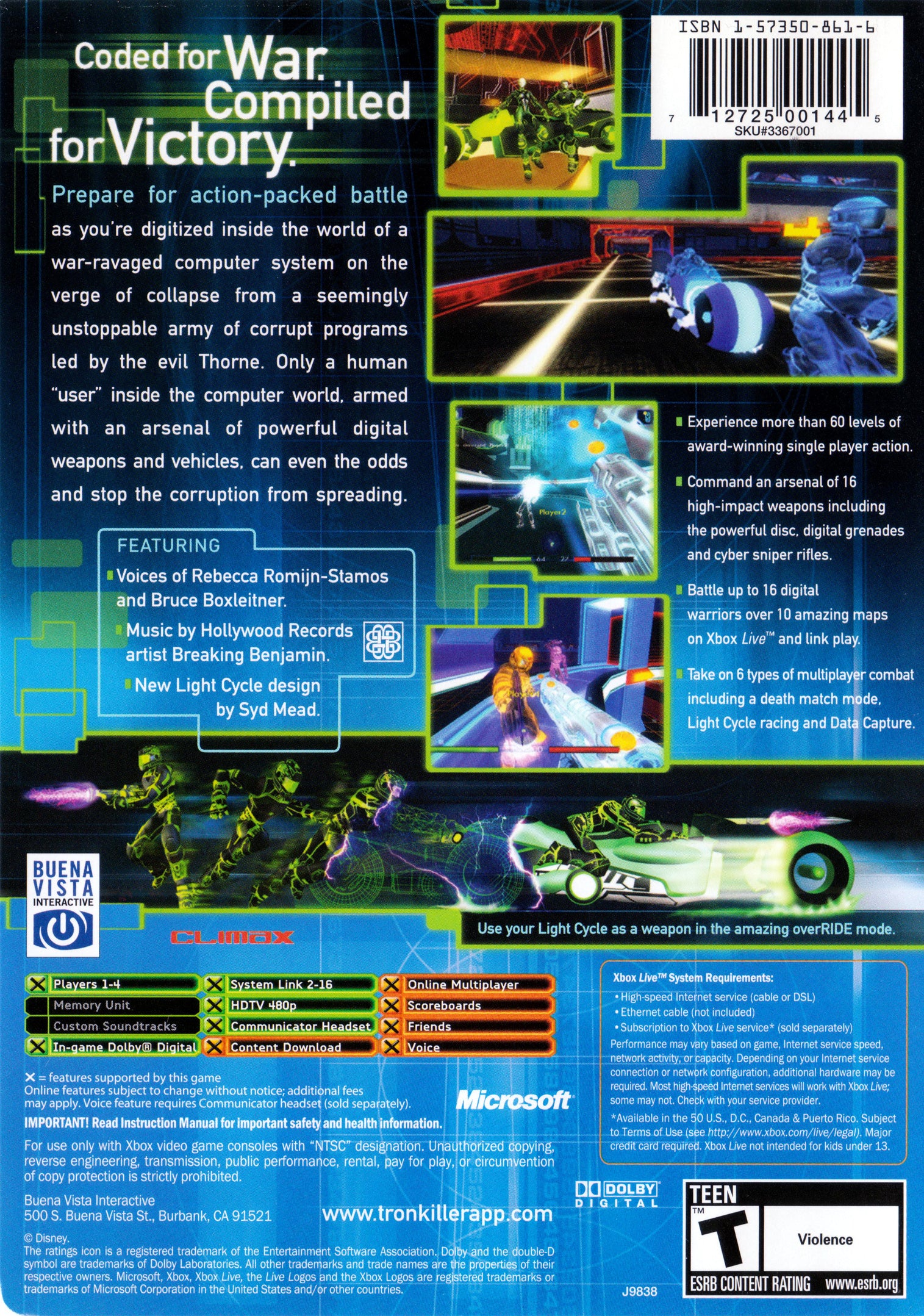 TRON 2.0 Killer App Xbox - Video Game - Used - CaveGamers - Image 2