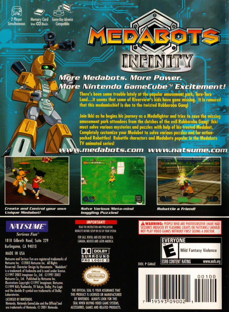 Medabots Infinity GameCube - Video Game - Used - CaveGamers - Image 2
