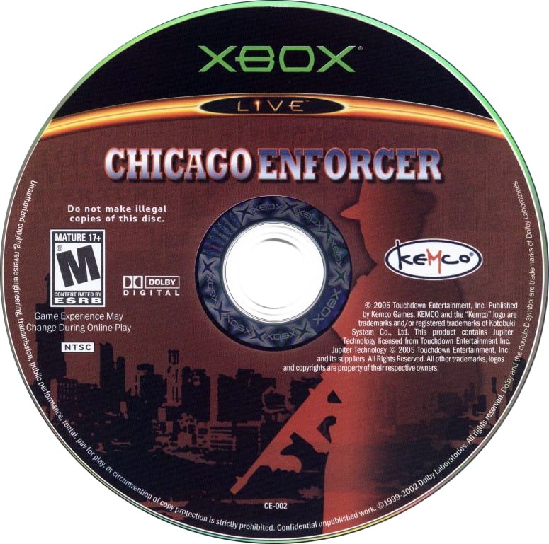 Chicago Enforcer Xbox - Video Game - Used - CaveGamers - Image 3