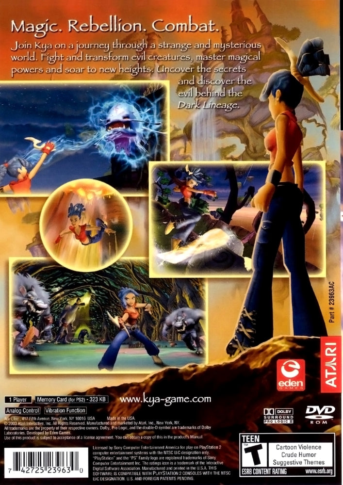 Kya Dark Lineage PS2 - Video Game - Used - CaveGamers - Image 2