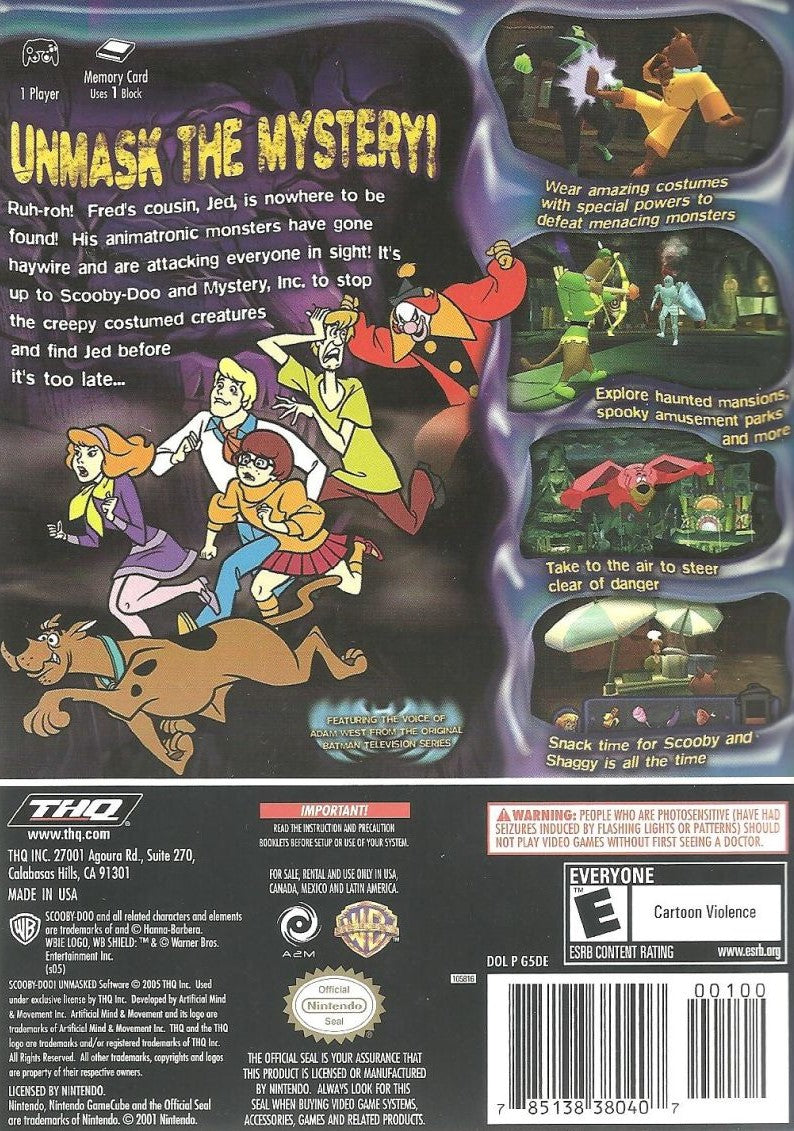 Scooby Doo Unmasked GameCube - Video Game - Used - CaveGamers - Image 2