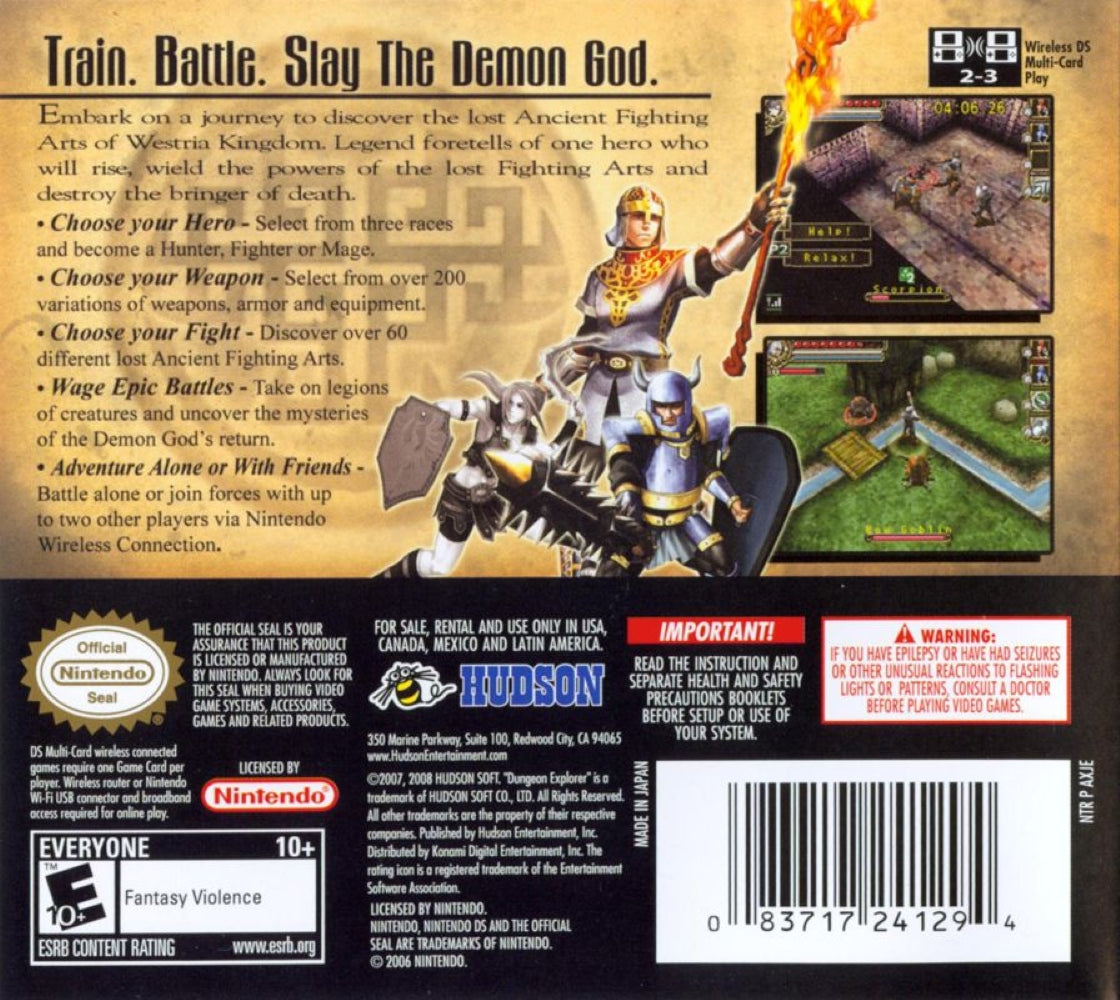 Dungeon Explorer DS - Video Game - Used - CaveGamers - Image 2