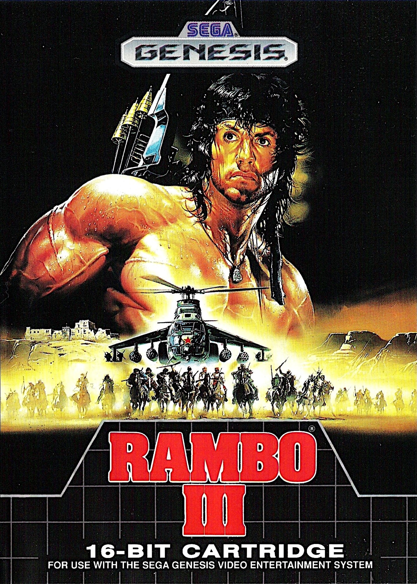 Rambo III Genesis - Video Game - Used - CaveGamers