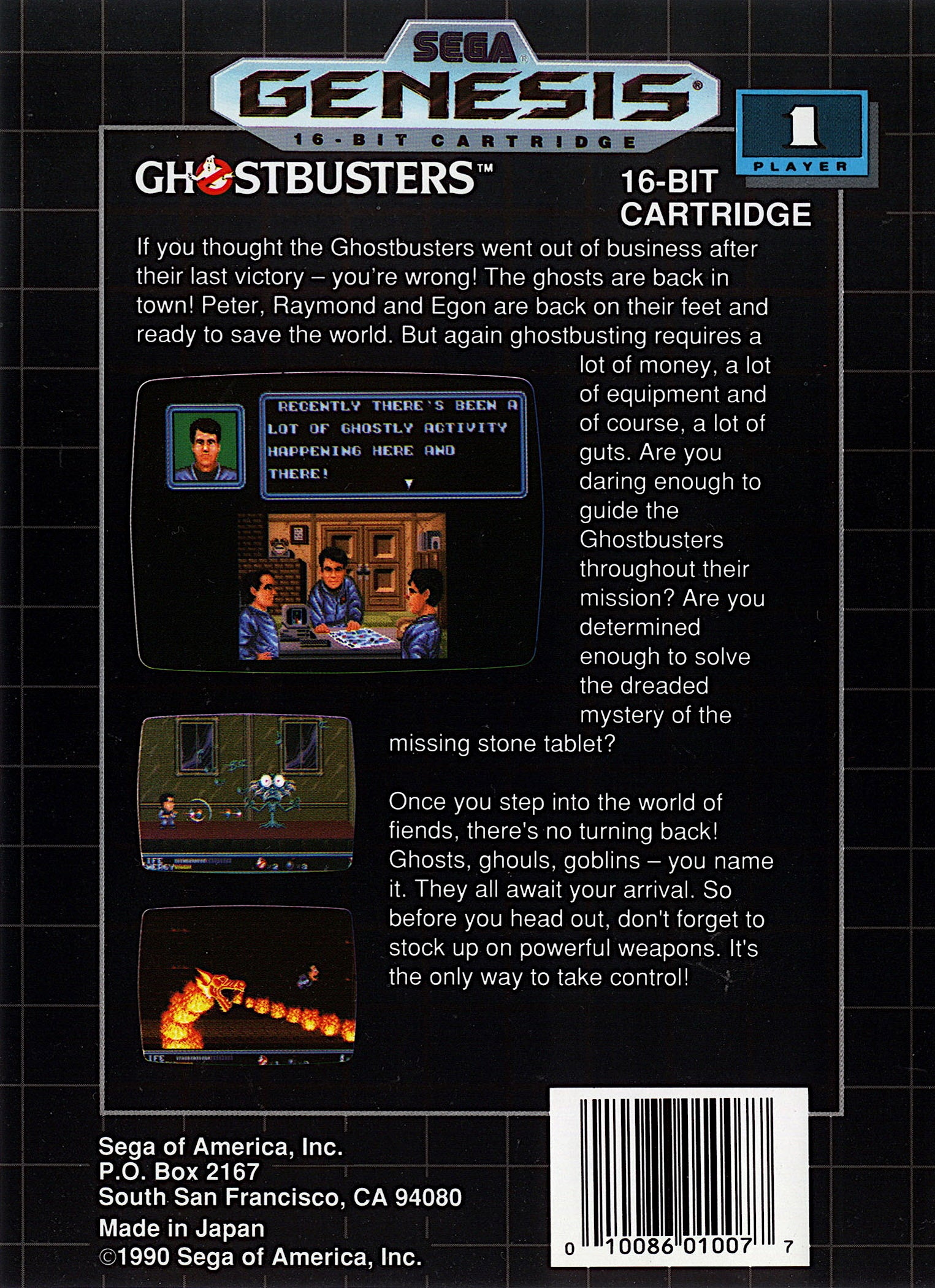 Ghostbusters Genesis - Video Game - Used - CaveGamers - Image 2