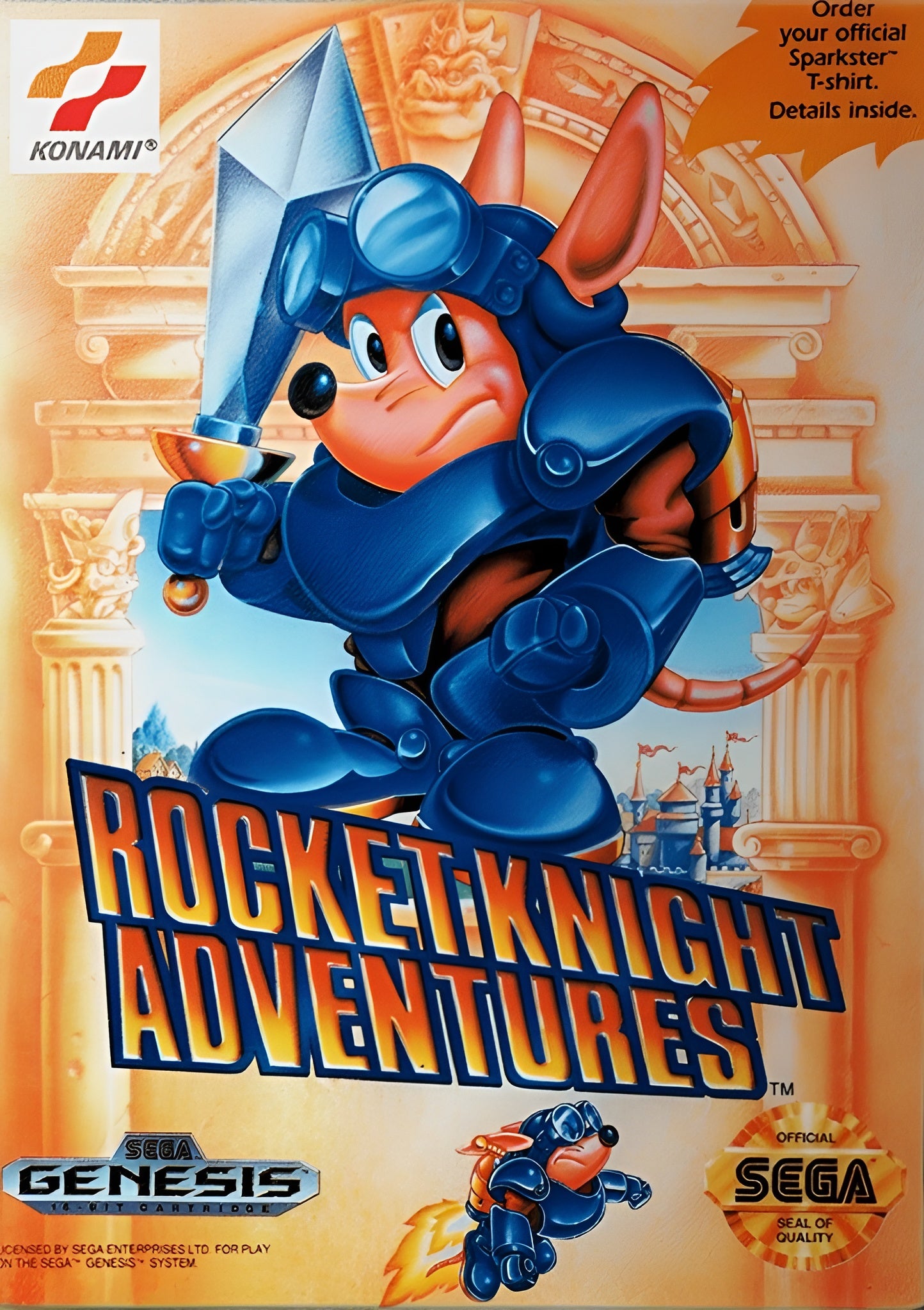 Rocket Knight Adventures Genesis - Video Game - Used - CaveGamers