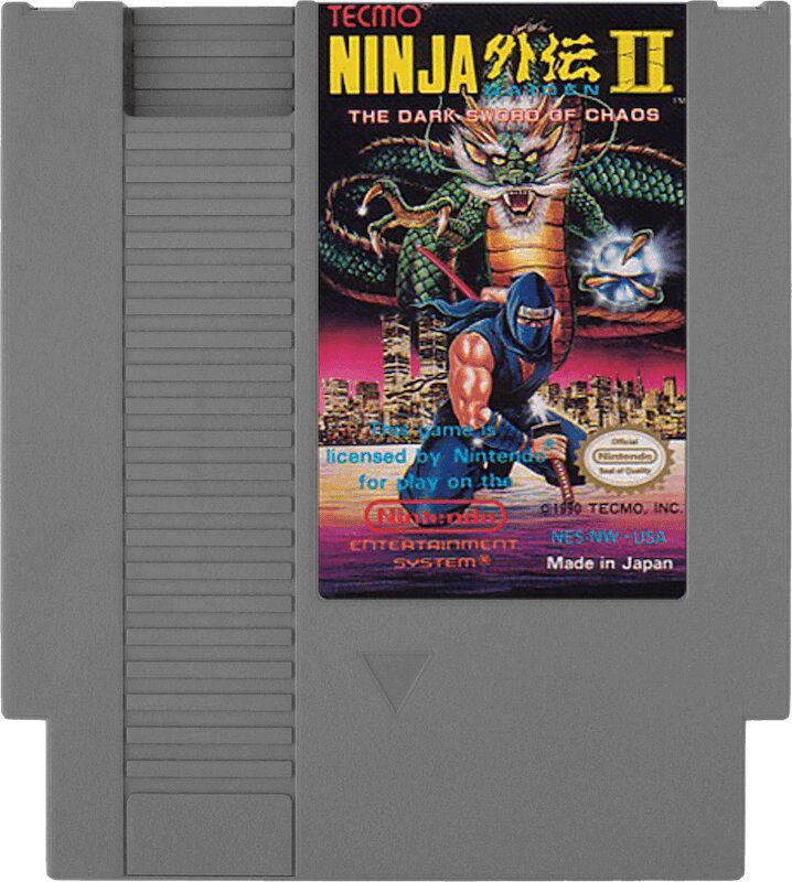 Ninja Gaiden II The Dark Sword of Chaos NES - Video Game - Used - CaveGamers - Image 3