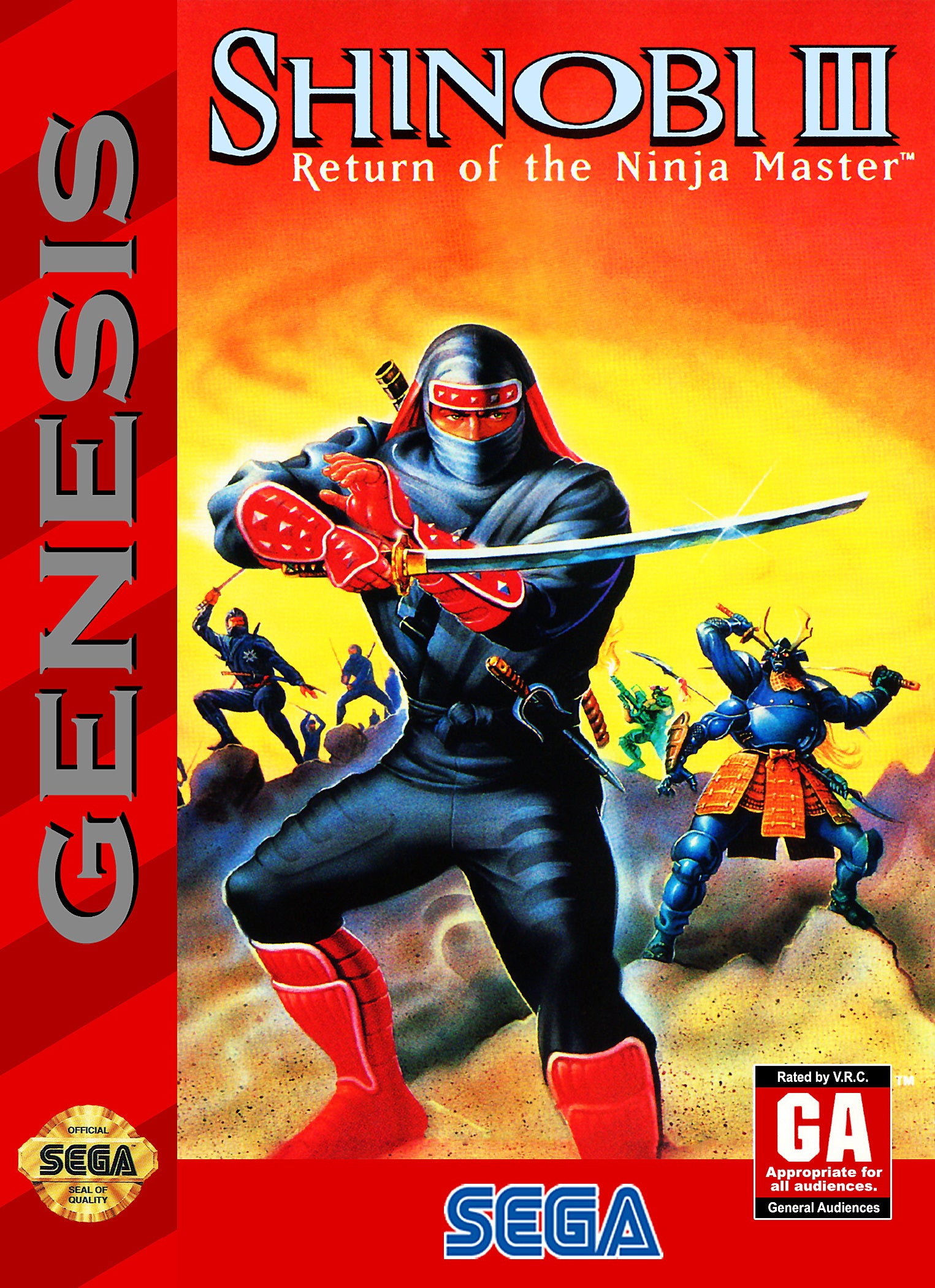 Shinobi III Return of the Ninja Master Genesis - Video Game - Used - CaveGamers