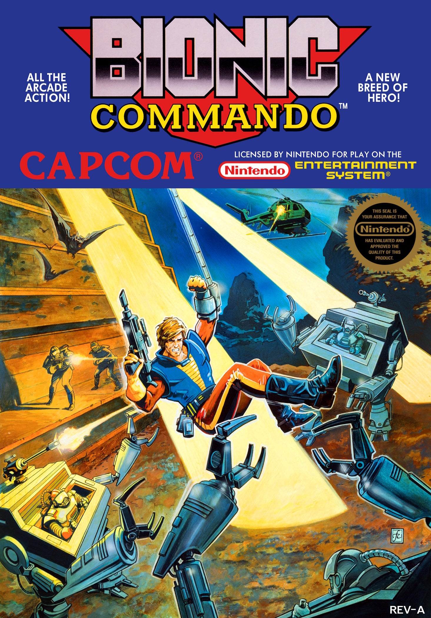 Bionic Commando NES - Video Game - Used - CaveGamers