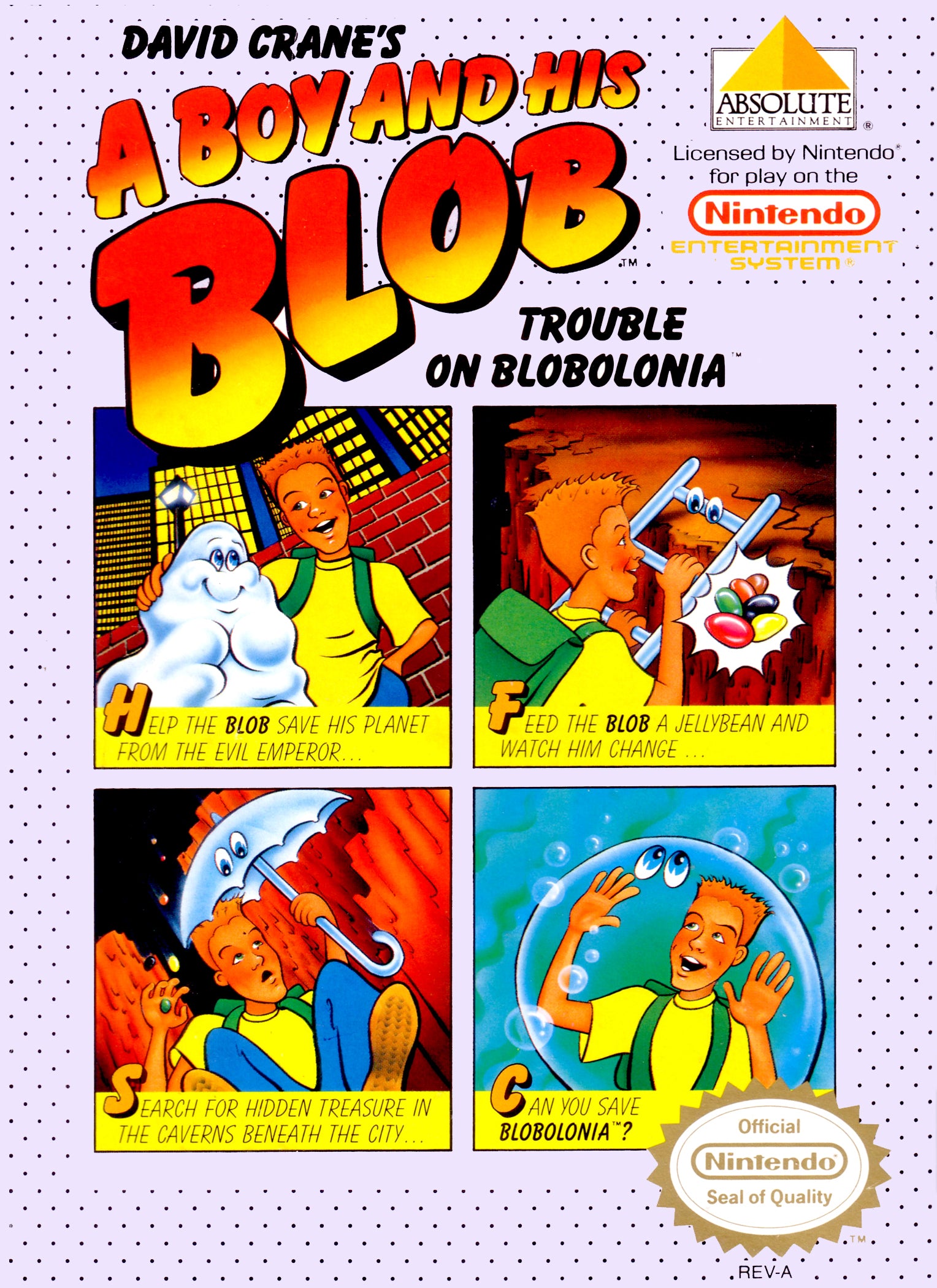 A Boy and His Blob Trouble on Blobolonia NES - Video Game - Used - CaveGamers