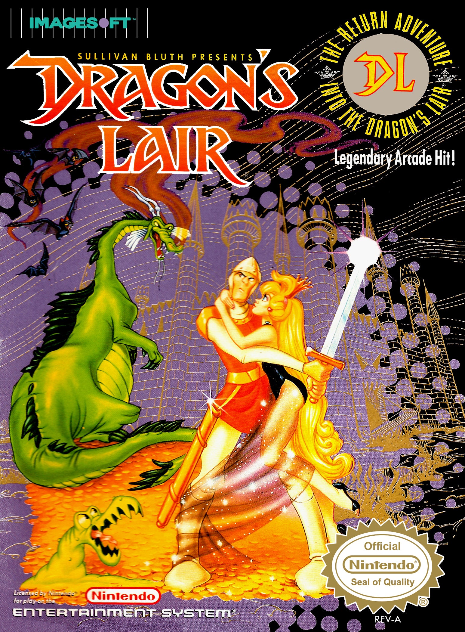 Dragon's Lair the Legend NES - Video Game - Used - CaveGamers