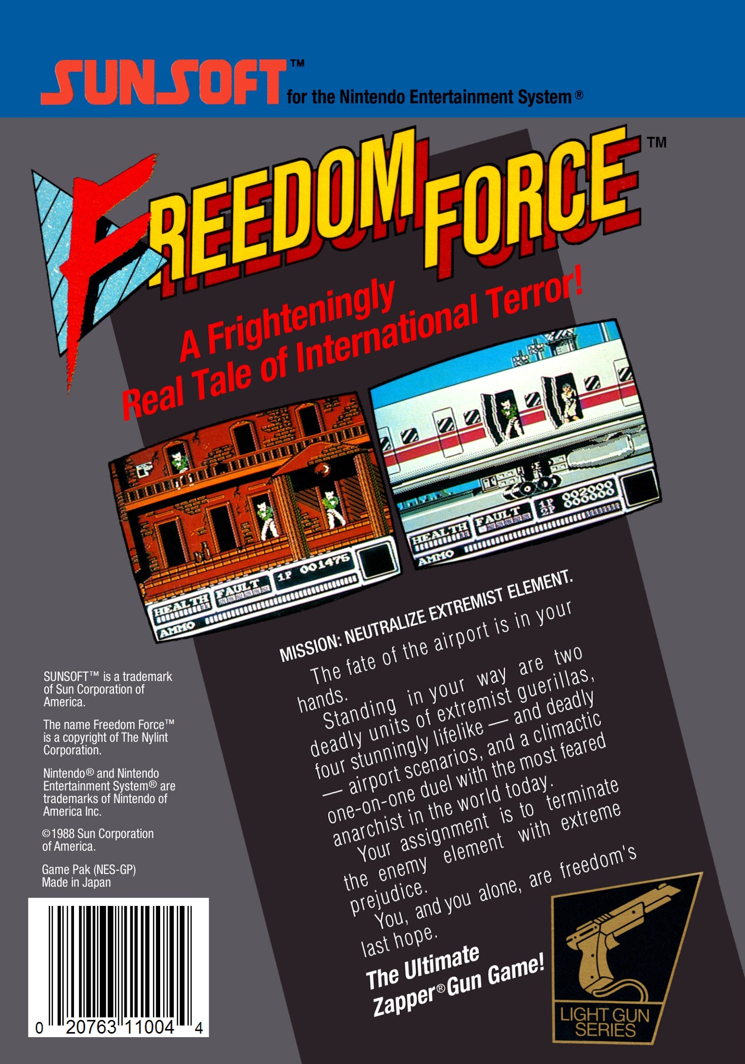 Freedom Force NES - Video Game - Used - CaveGamers - Image 2