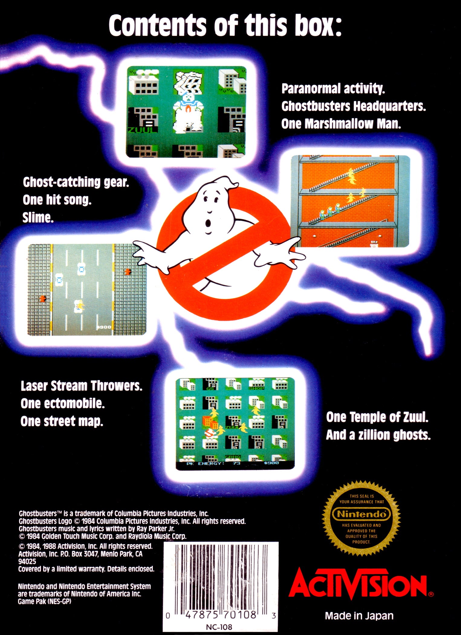 Ghostbusters NES - Video Game - Used - CaveGamers - Image 2